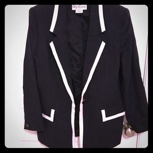 Oleg Cassini Vintage Black Blazer